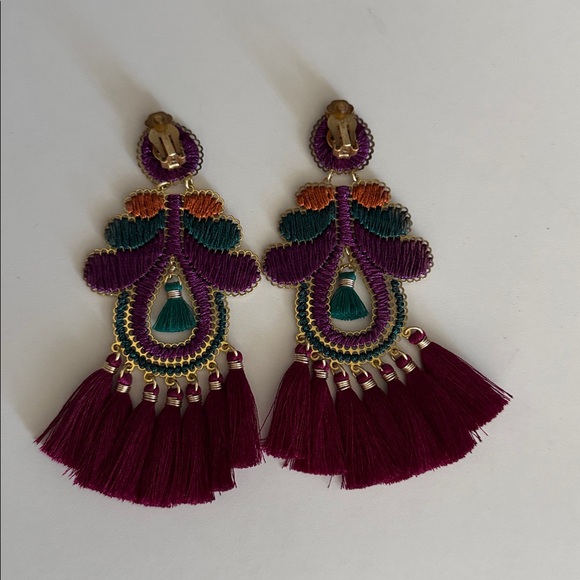 Colorful Tassel Earrings - Picture 3 of 3